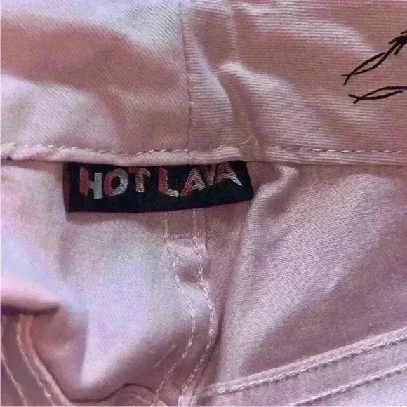 Whimsigoth High Waist Ankle Pant Pink Fairy butterfly whimsy goth punk Goth Emo - Picture 5 of 10